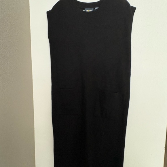 Maeve Black Sleeveless Sheath Midi Dress - Picture 1 of 5